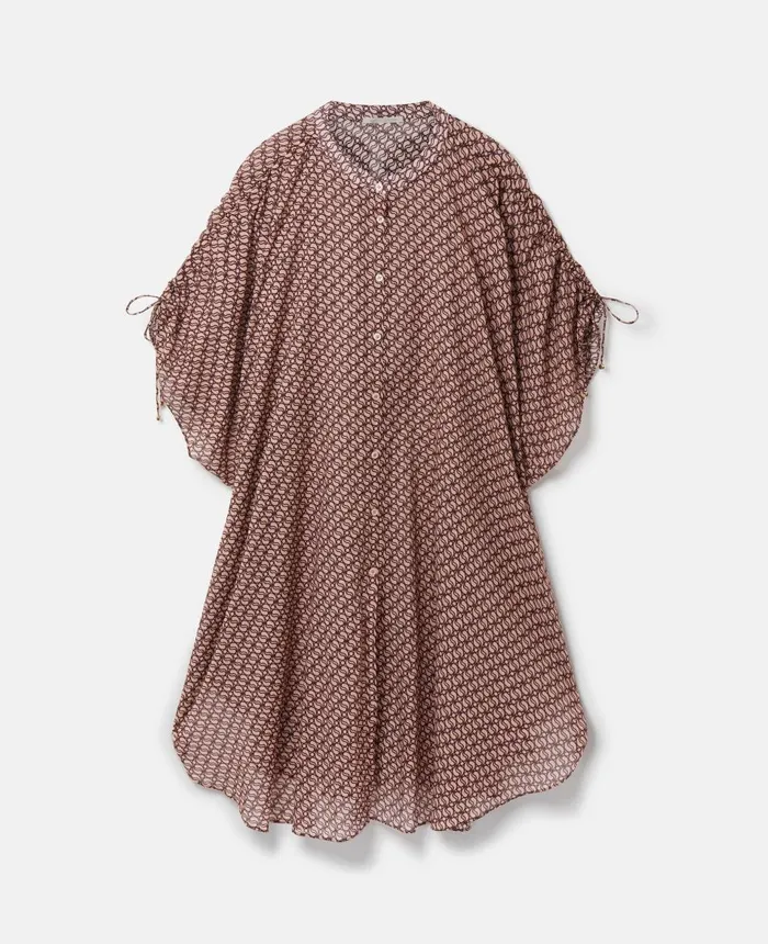 Stella McCartney SWave Print Kaftan Pinkburgundy Women Swimwear