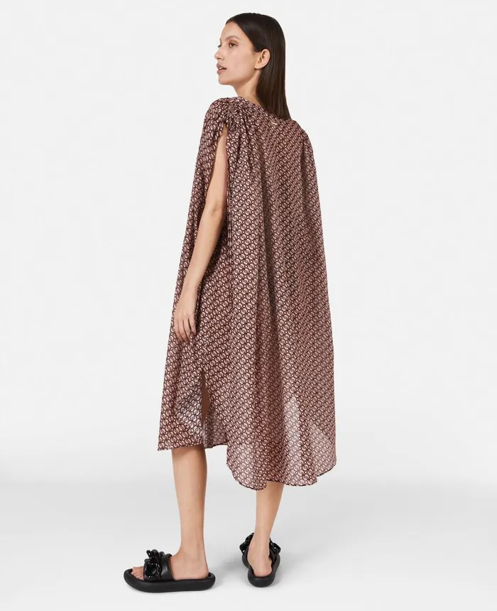 Stella McCartney SWave Print Kaftan Pinkburgundy Women Swimwear