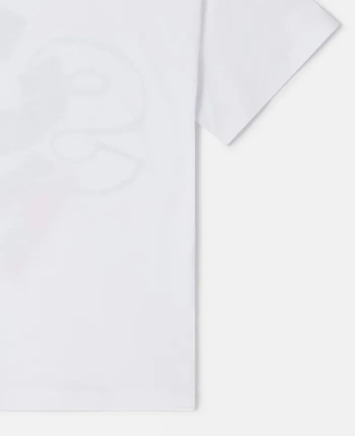 Stella McCartney SMC Camo Logo Oversized TShirt White Kids TShirts And Sweatshirt Stella McCartney SMC Camo Logo Oversized TShirt White Kids TShirts And Sweatshirt