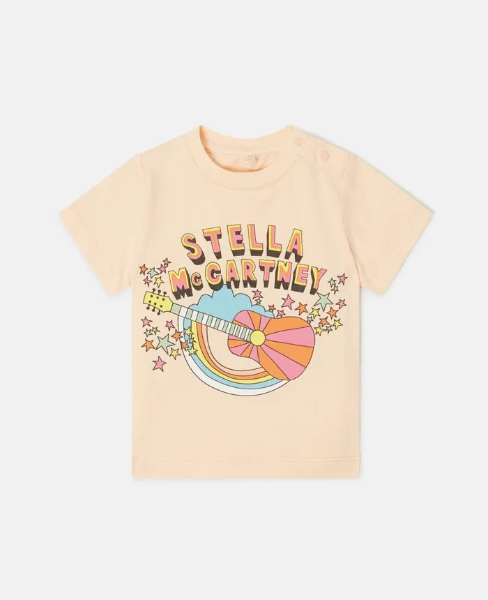 Stella McCartney Stella Festival Logo Print TShirt Pink Kids Sweatshirt And TShirts Stella McCartney Stella Festival Logo Print TShirt Pink Kids Sweatshirt And TShirts