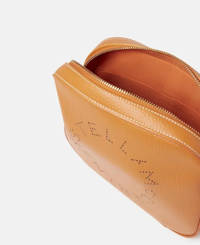 Stella McCartney Stella Logo Grainy Alter Mat Mini Bag Orange Women Mini Bags And Clutches Stella McCartney Stella Logo Grainy Alter Mat Mini Bag Orange Women Mini Bags And Clutches
