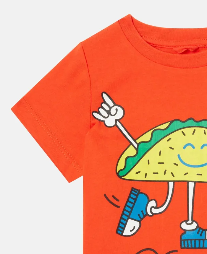 Stella McCartney Taco Print TShirt Red Kids Sweatshirt And TShirts