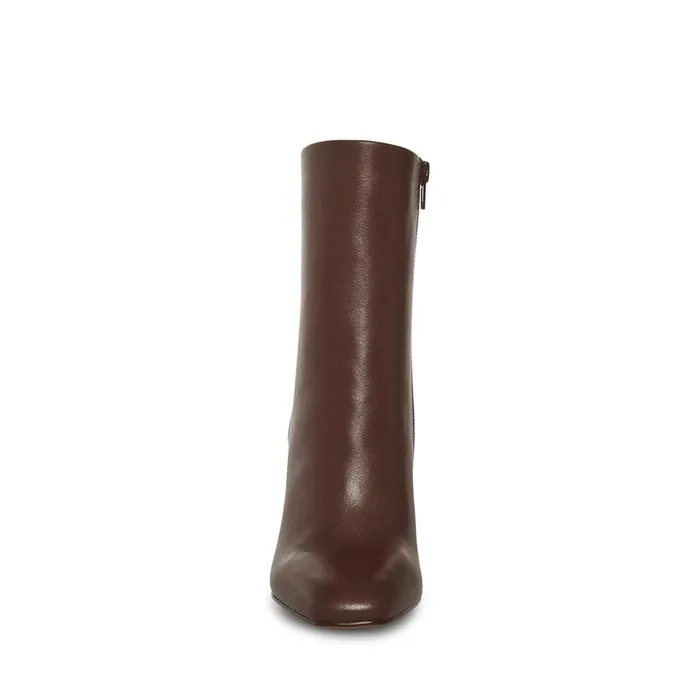 Steve Madden Allison Brown Leather Womens Boots and Booties