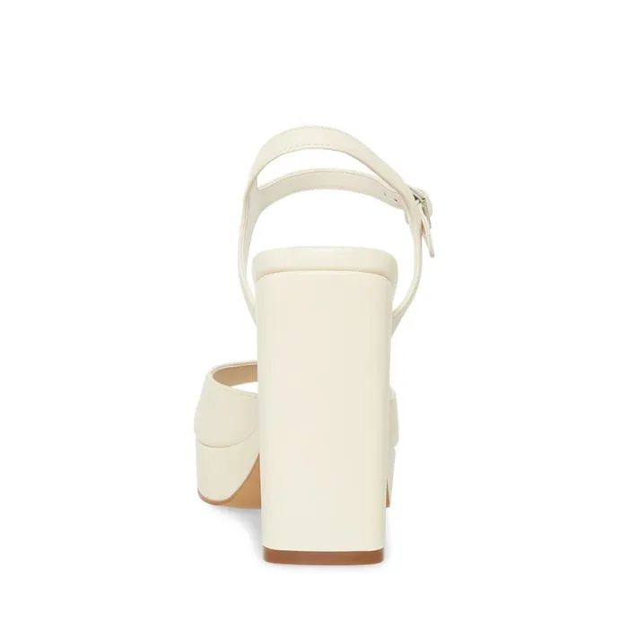 Steve Madden Amy Bone Leather Womens Heels