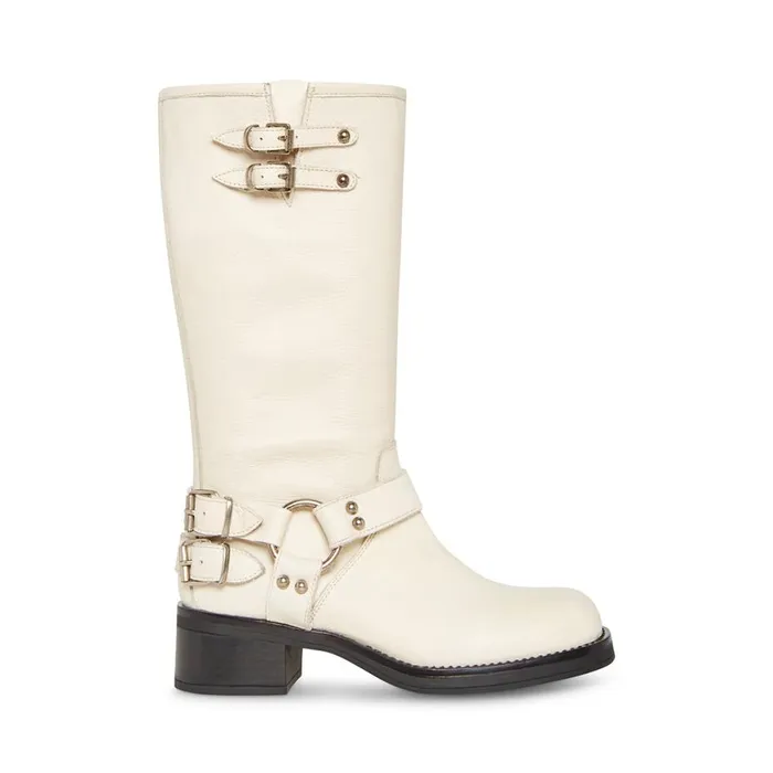 Steve Madden Astor Bone Leather Womens Boots and Booties