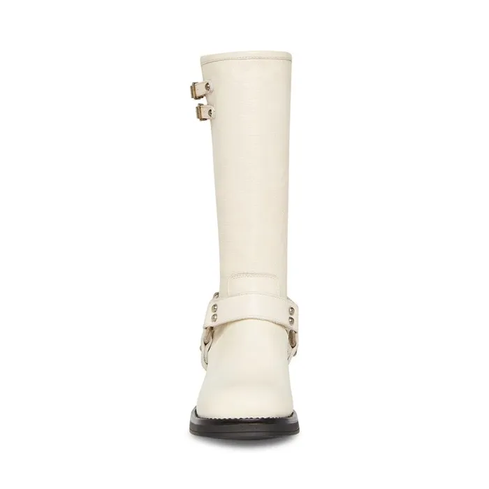 Steve Madden Astor Bone Leather Womens Boots and Booties Steve Madden Astor Bone Leather Womens Boots and Booties