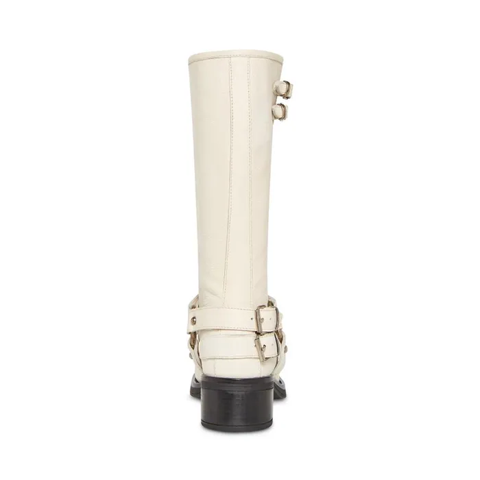 Steve Madden Astor Bone Leather Womens Boots and Booties Steve Madden Astor Bone Leather Womens Boots and Booties