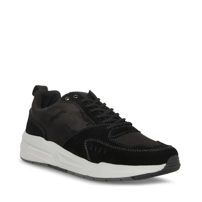 Steve Madden Barron Black Mens Sneakers
