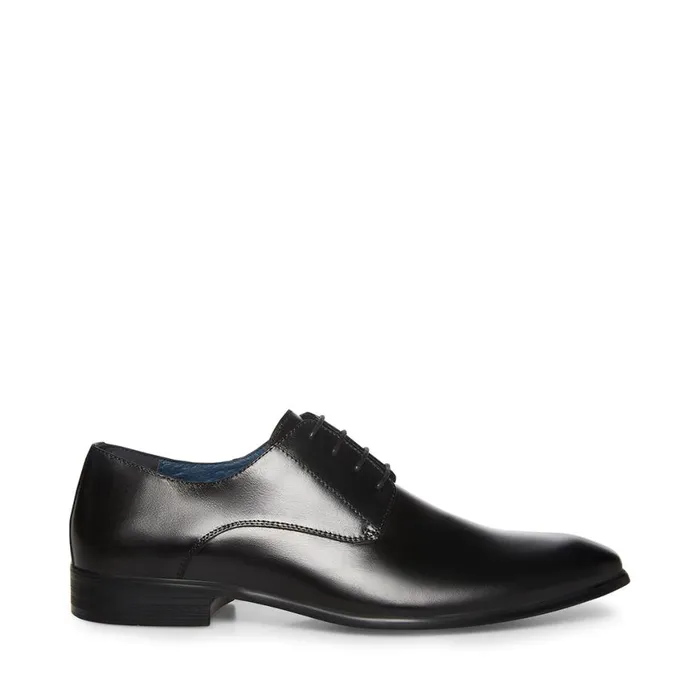 Steve Madden Beaux Black Leather Mens Dress