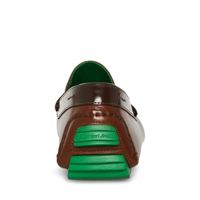 Steve Madden Benji Brown Leather Mens Loafers Steve Madden Benji Brown Leather Mens Loafers