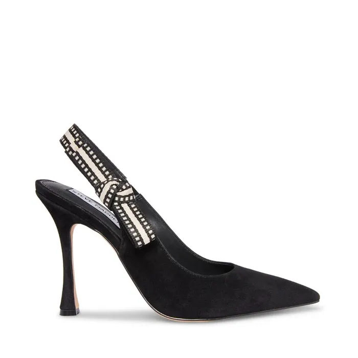 Steve Madden Bri Black Suede Womens Heels