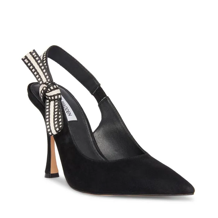 Steve Madden Bri Black Suede Womens Heels