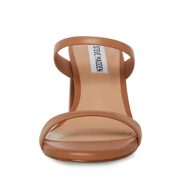 Steve Madden Bridgette Tan Leather Womens Heels