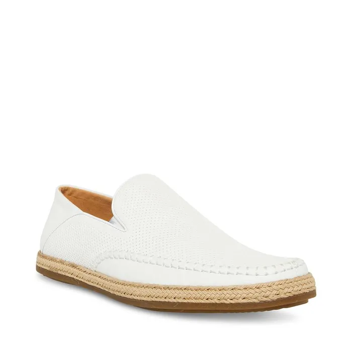 Steve Madden Caydenn White Leather Mens Casual Steve Madden Caydenn White Leather Mens Casual