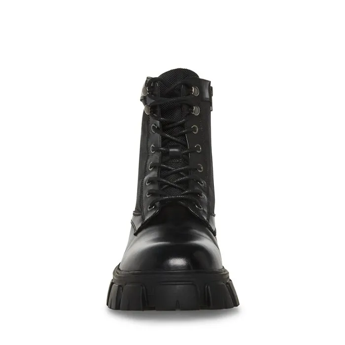 Steve Madden Cortina Black Leather Mens Boots Steve Madden Cortina Black Leather Mens Boots