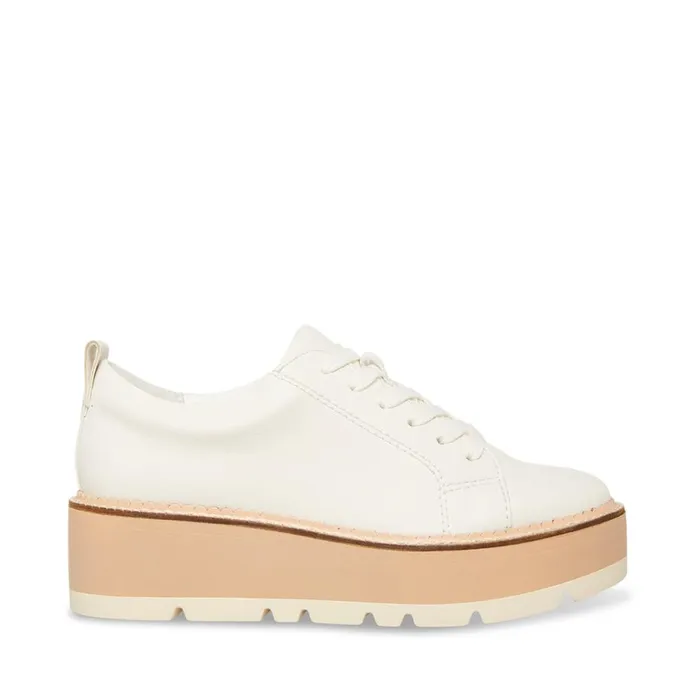 Steve Madden Dawson White Womens Sneakers
