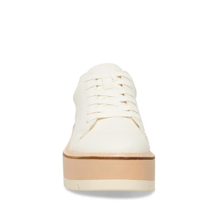 Steve Madden Dawson White Womens Sneakers