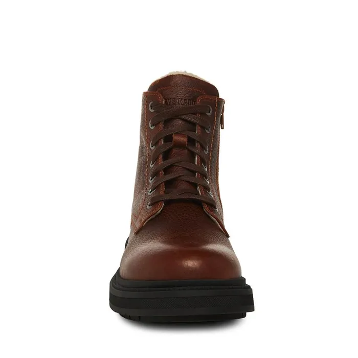 Steve Madden Denalii Brown Leather Mens Boots