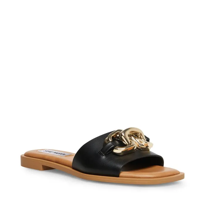 Steve Madden Gene Black Womens Sandals