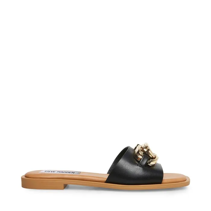 Steve Madden Gene Black Womens Sandals
