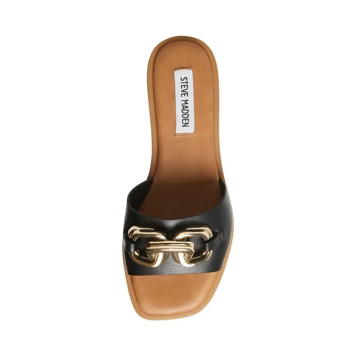 Steve Madden Gene Black Womens Sandals