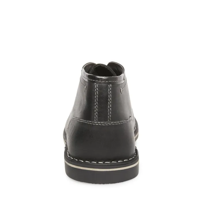 Steve Madden Harken Black Leather Mens Boots