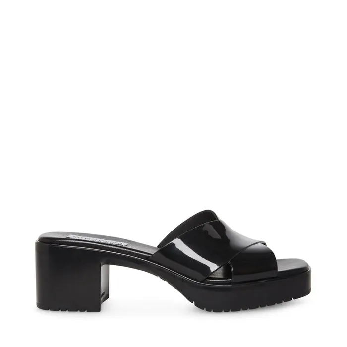 Steve Madden Harley Black Womens Sandals