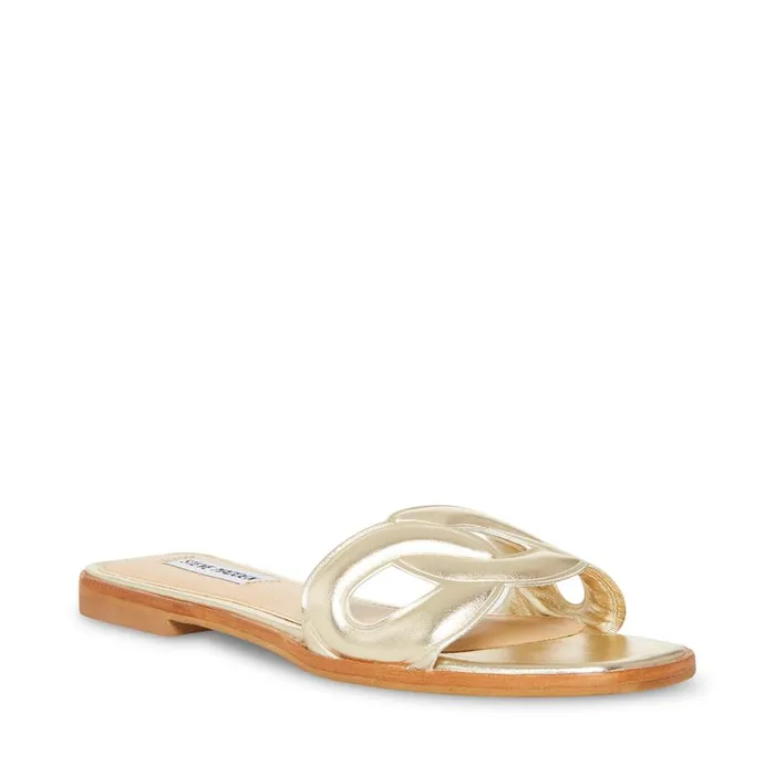 Steve Madden Helene Gold Womens Sandals