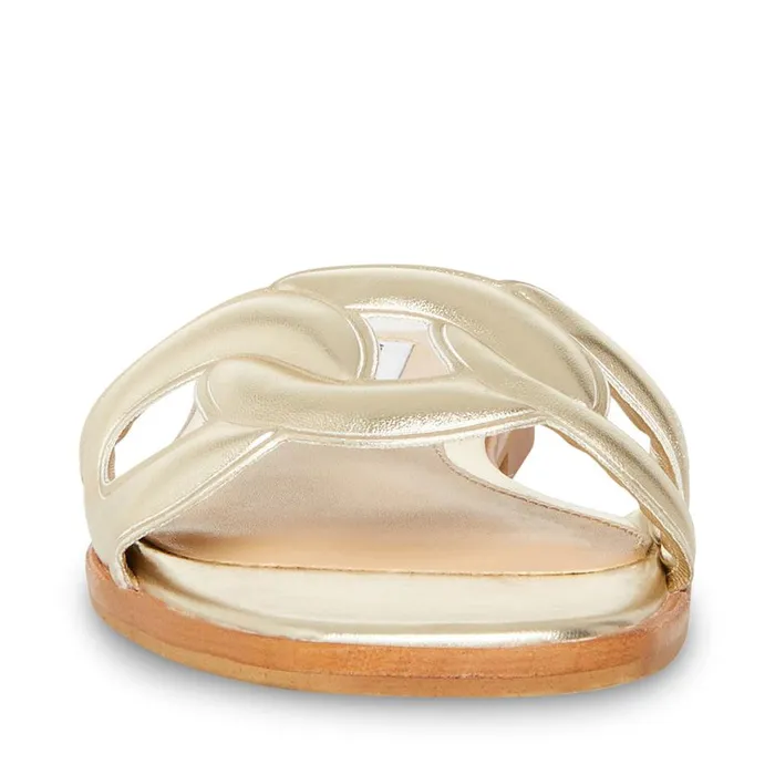 Steve Madden Helene Gold Womens Sandals