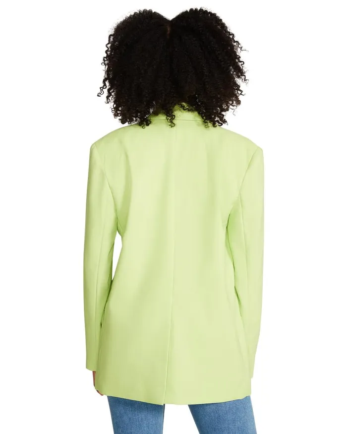 Steve Madden Kaira Blazer Green Womens Jackets and Coats