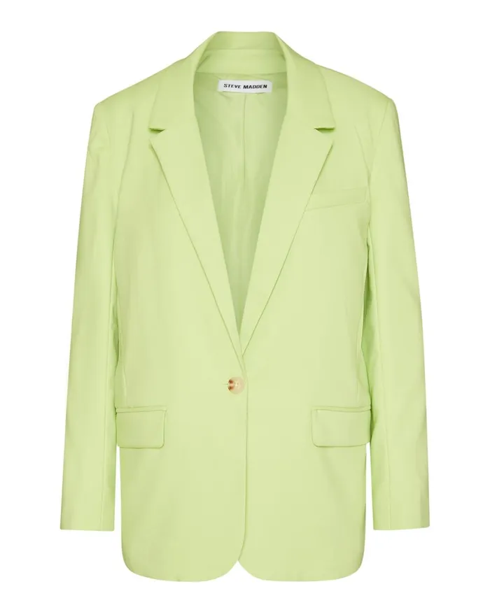 Steve Madden Kaira Blazer Green Womens Jackets and Coats
