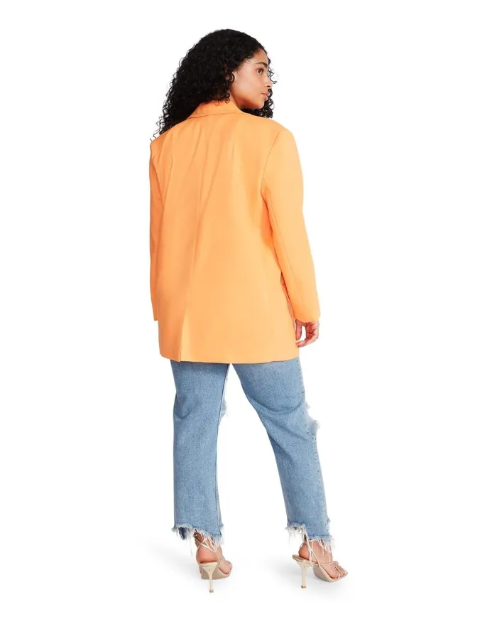 Steve Madden Kaira Blazer Orange Womens Jackets and Coats