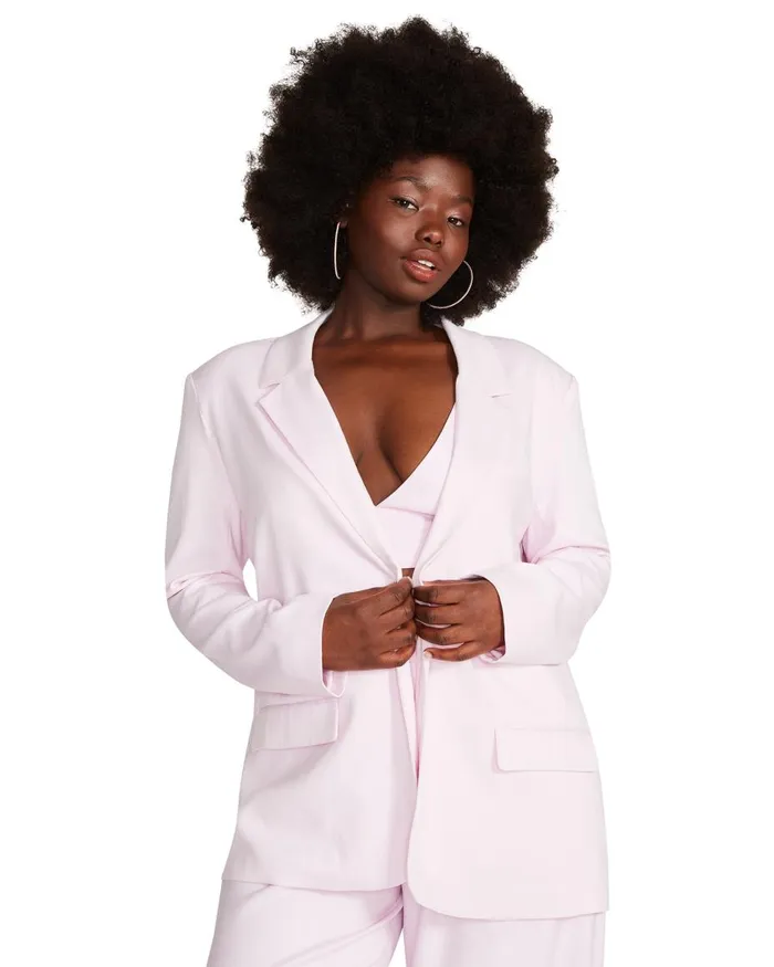 Steve Madden Kaira Blazer Pink Womens Jackets and Coats