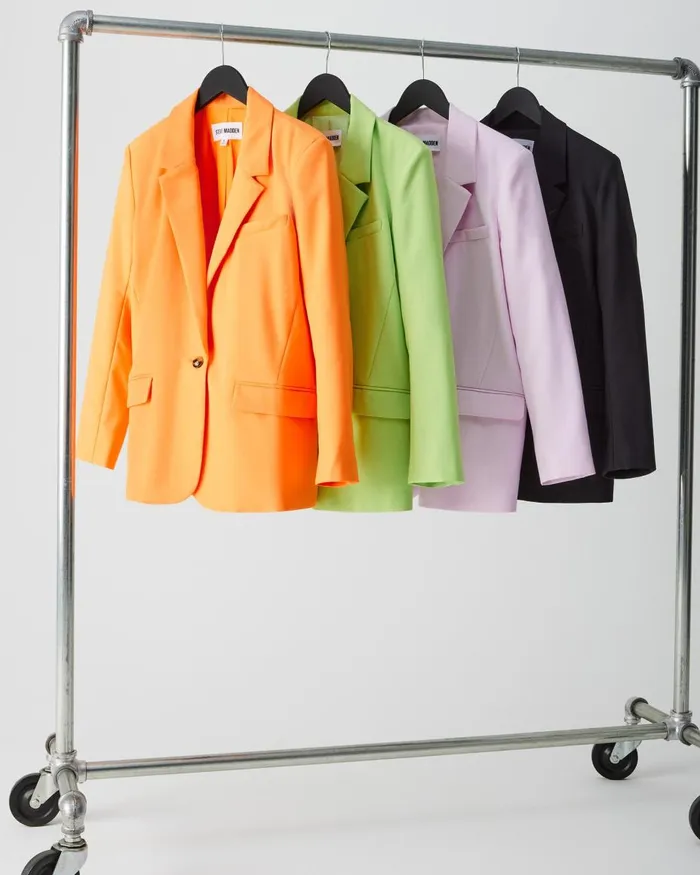 Steve Madden Kaira Blazer Pink Womens Jackets and Coats