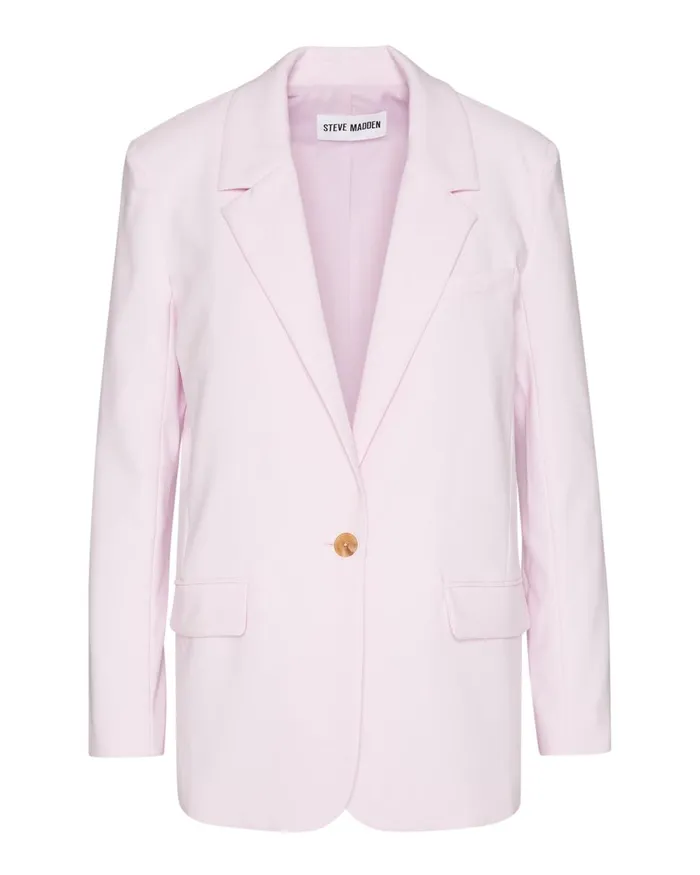 Steve Madden Kaira Blazer Pink Womens Jackets and Coats