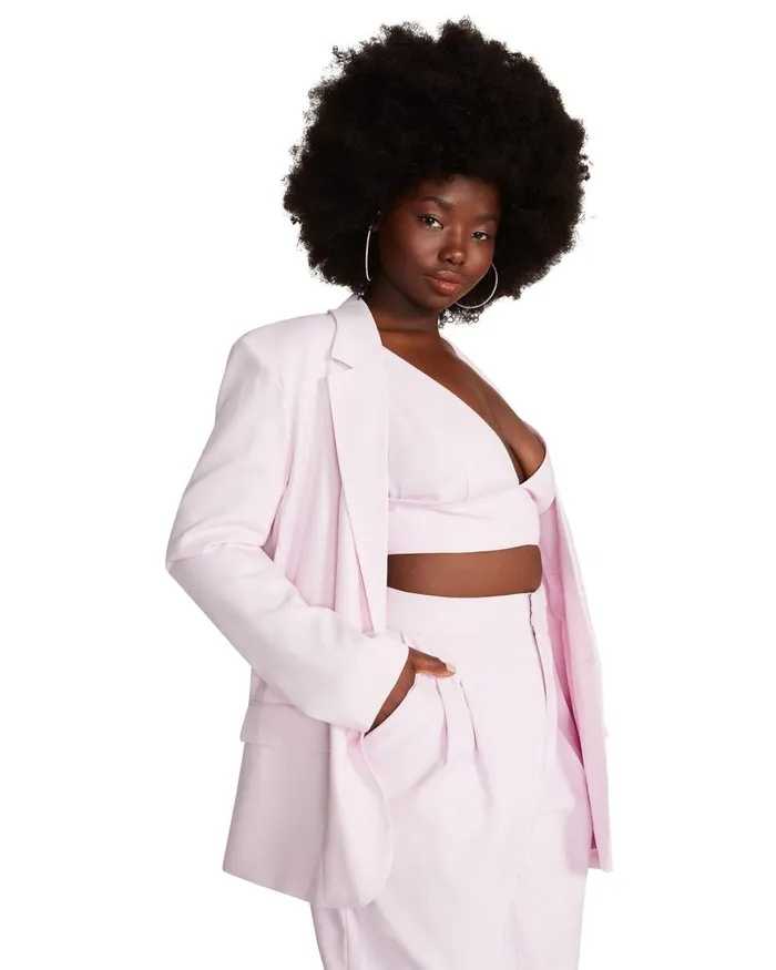 Steve Madden Kaira Blazer Pink Womens Jackets and Coats