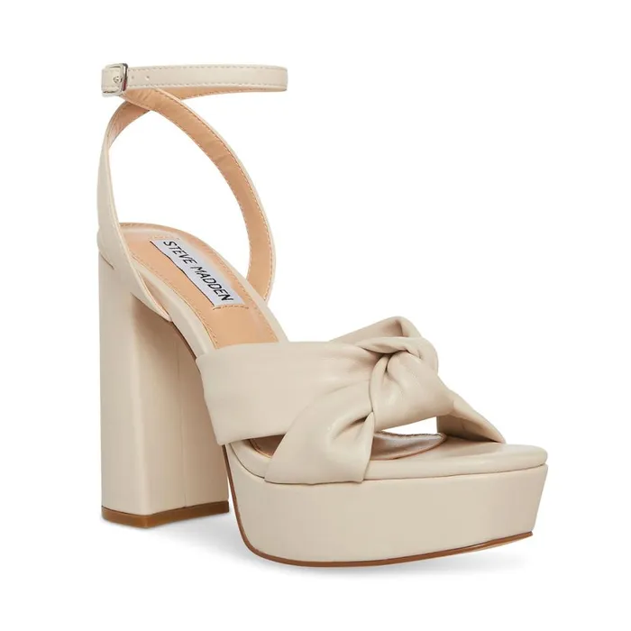 Steve Madden Lala Bone Womens Heels