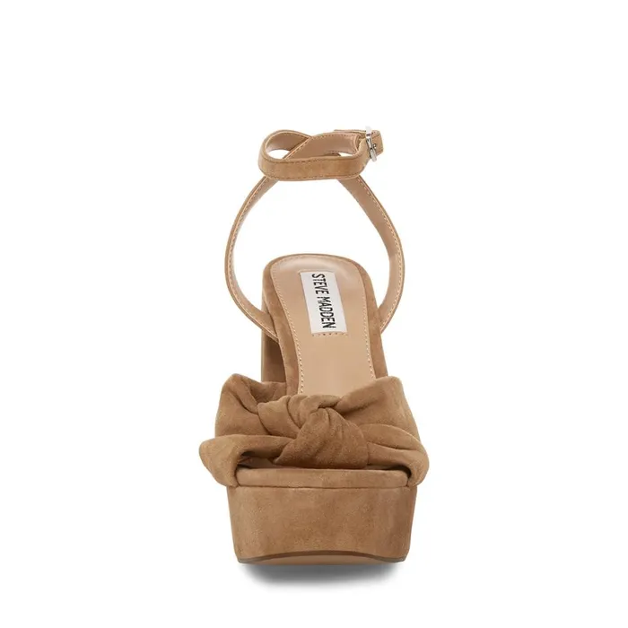 Steve Madden Lala Tan Suede Womens Heels