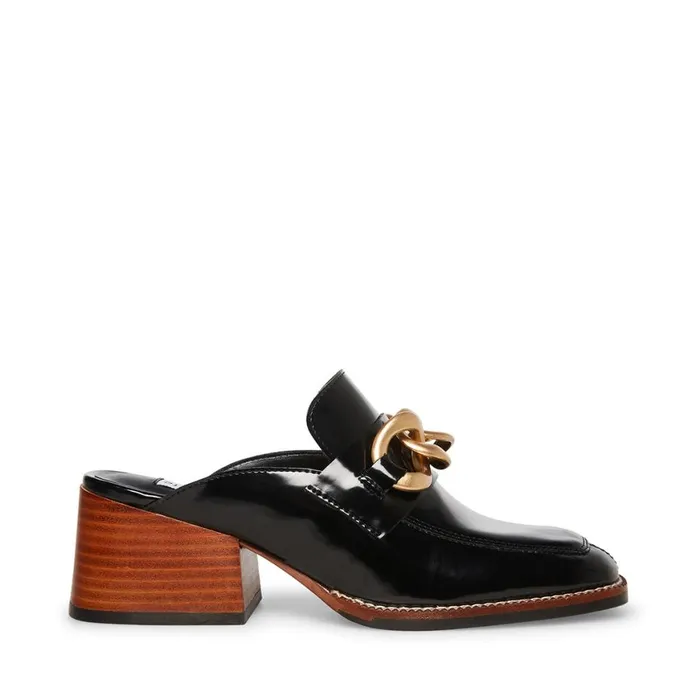 Steve Madden Lorie Black Womens Loafers and Flats