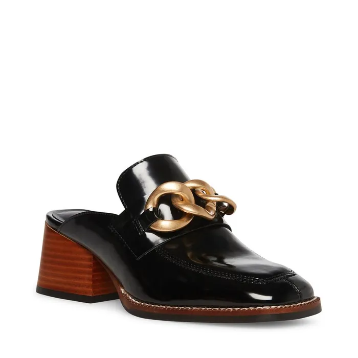 Steve Madden Lorie Black Womens Loafers and Flats