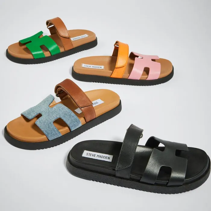 Steve Madden Mayven Green Multi Womens Sandals