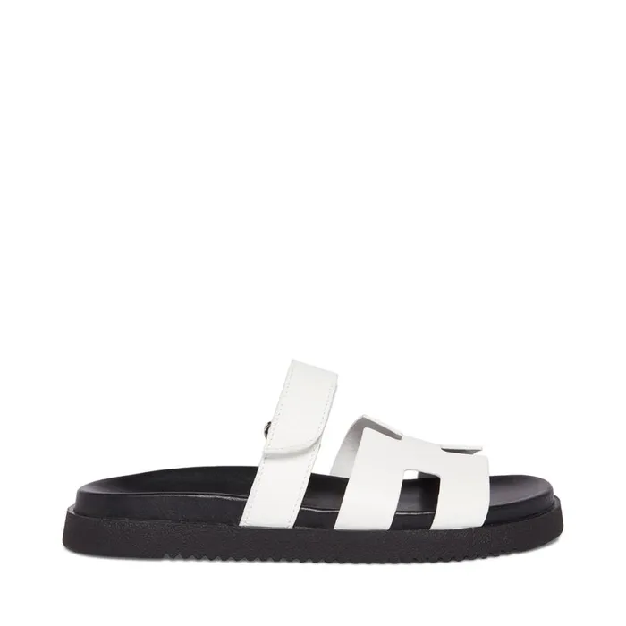Steve Madden Mayven WhiteBlack Womens Sandals