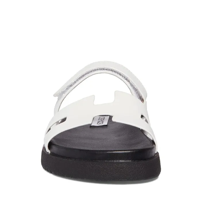 Steve Madden Mayven WhiteBlack Womens Sandals