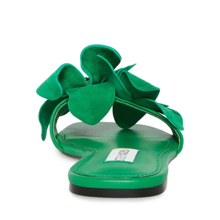 Steve Madden Melena Green Suede Womens Sandals