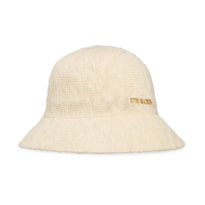 Steve Madden Molded Poly Yarn Bucket Hat Cream Womens Hats Scarves and Gloves Steve Madden Molded Poly Yarn Bucket Hat Cream Womens Hats Scarves and Gloves