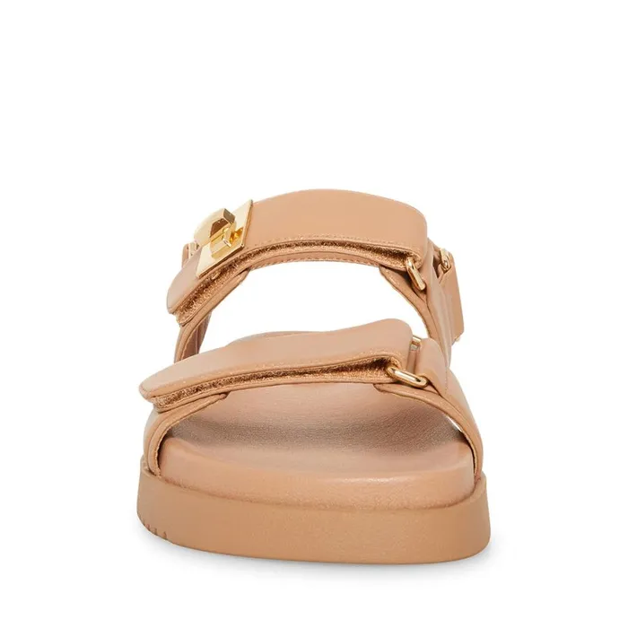 Steve Madden Mona Tan Leather Womens Sandals