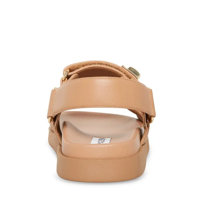 Steve Madden Mona Tan Leather Womens Sandals