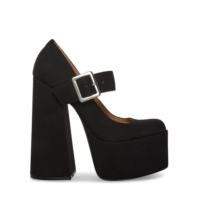 Steve Madden Plaza Black Womens Heels