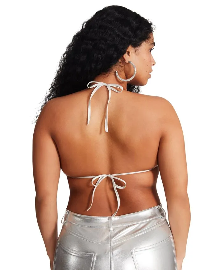 Steve Madden Rhinestone Bikini Top Womens Tops and Shirts