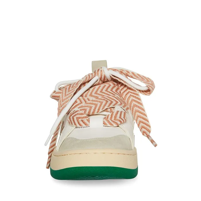 Steve Madden Roaring WhiteGreen Womens Sneakers